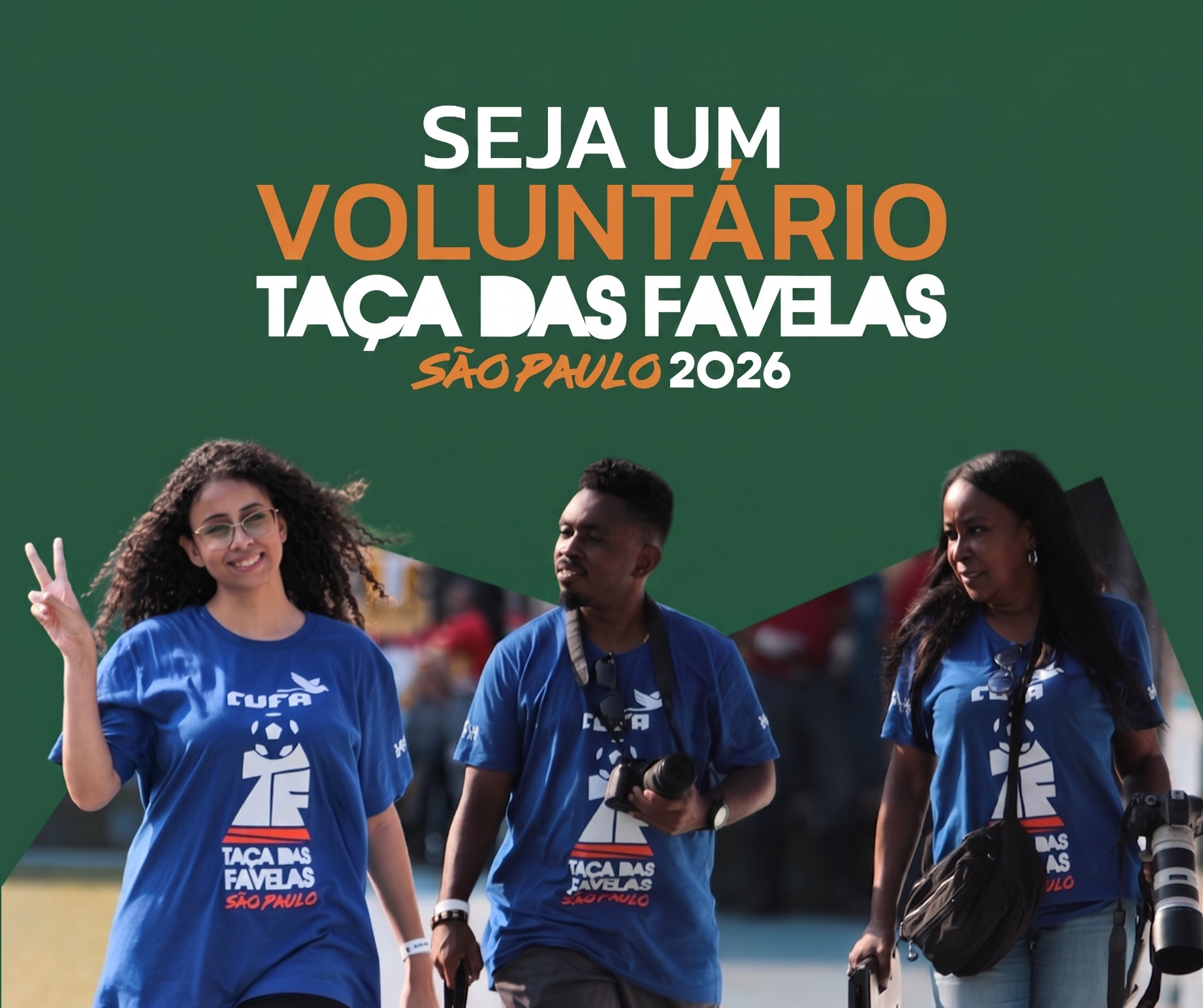 Taça das Favelas São Paulo abre inscrições para voluntariado