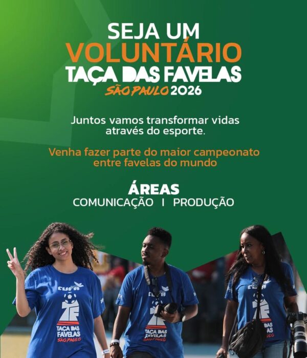 voluntariado Taça das Favelas