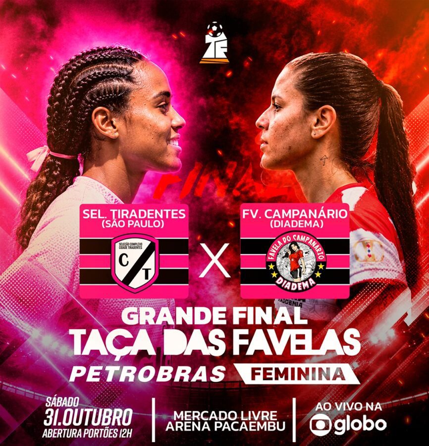 Cidade Tiradentes e Campanário disputam título da Taça das Favelas Petrobras Feminina São Paulo 2026